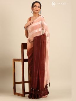 Taashi - Midnight Ember Saree