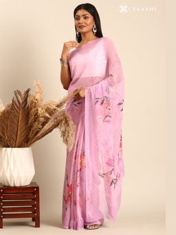 Taashi - Roseate Horizon Wash Saree