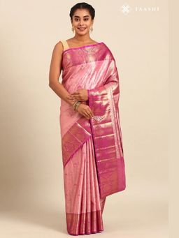 Taashi - Teal Blossom Saree