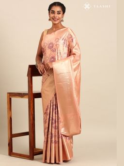 Taashi - Blush Amethyst Gilt Saree