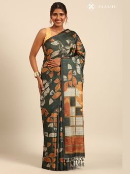 Taashi - The Forest Floor Mosaic Saree
