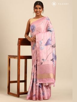 Taashi - The Sunset Peach Bloom Saree