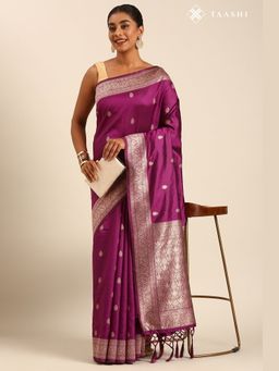 Taashi - The Velvet Patina Saree