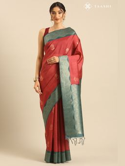 Taashi - The Mauve Wave Crest Saree