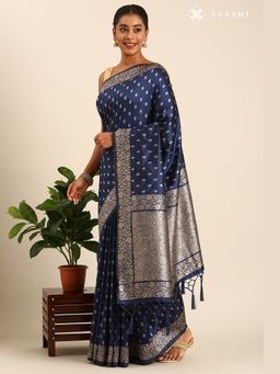 Taashi - The Imperial Midnight Brocade Saree