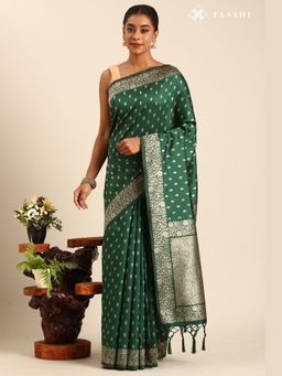 Taashi - Muted Brocade Saree
