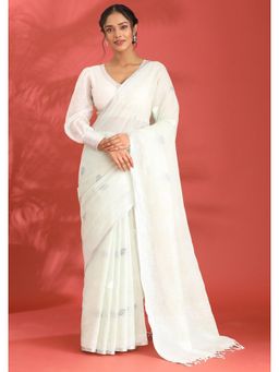 Taashi - The Celery Heart Sheen Saree