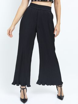 TOKYO TALKIES - Women Black Solid Trouser