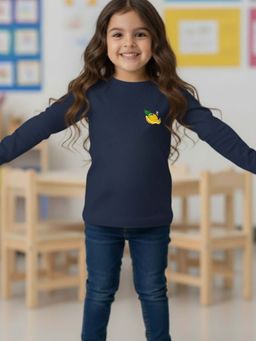 RIGO - Navy Blue Cotton Round Neck T-Shirt