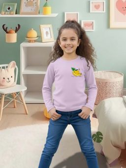 RIGO - Lavender Cotton Round Neck T-Shirt