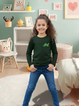 RIGO - Green Cotton Round Neck T-Shirt