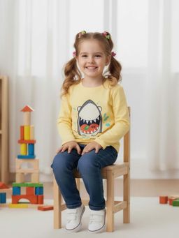 RIGO - Mustard Cotton Round Neck T-Shirt