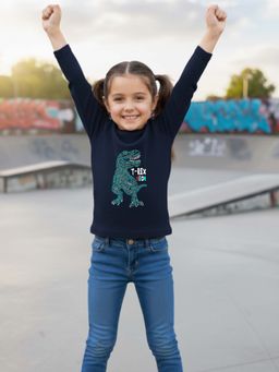 RIGO - Navy Blue Cotton Round Neck T-Shirt