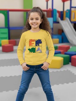 RIGO - Yellow Cotton Round Neck T-Shirt