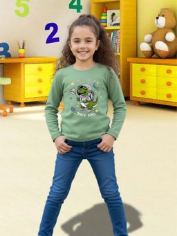 RIGO - Green Cotton Round Neck T-Shirt