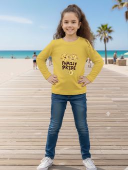 RIGO - Yellow Cotton Round Neck T-Shirt