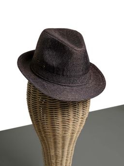 CHOKORE - Unisex Essential Classic Solid Grey Fedora Hat