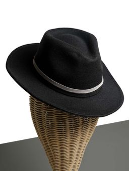 CHOKORE - Unisex Vintage & Durable Solid Black Fedora Hat