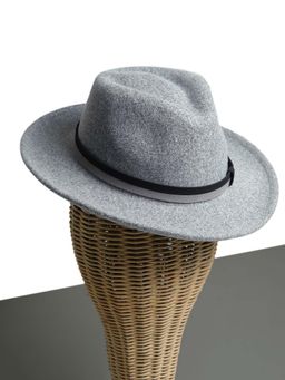 CHOKORE - Unisex Vintage & Durable Solid Grey Fedora Hat