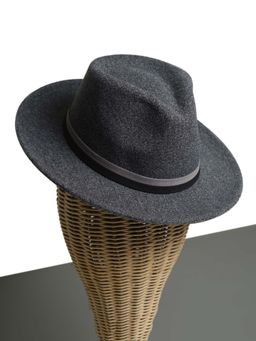 CHOKORE - Unisex Vintage & Durable Solid Grey Fedora Hat