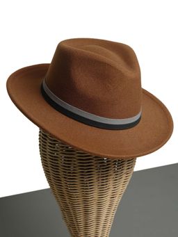 CHOKORE - Unisex Vintage & Durable Solid Beige Fedora Hat