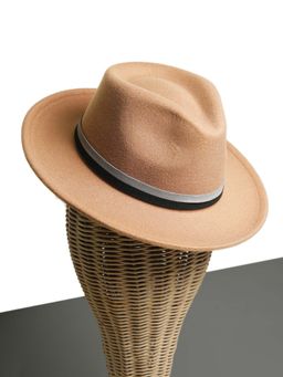 CHOKORE - Unisex Vintage & Durable Solid Brown Fedora Hat