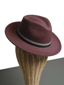 CHOKORE - Unisex Vintage & Durable Solid Purple Fedora Hat