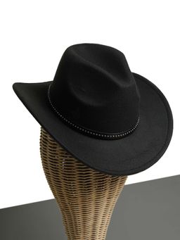 CHOKORE - Unisex Iconic & Classy Solid Black Cowboy Hat