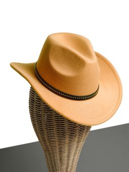CHOKORE - Unisex Iconic & Classy Solid Beige Cowboy Hat