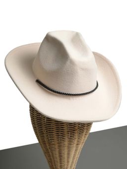 CHOKORE - Unisex Vintage Solid White Cowboy Hat