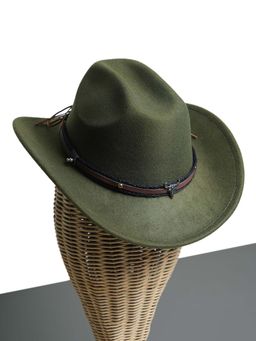 CHOKORE - Unisex American Solid Green Cowboy Hat