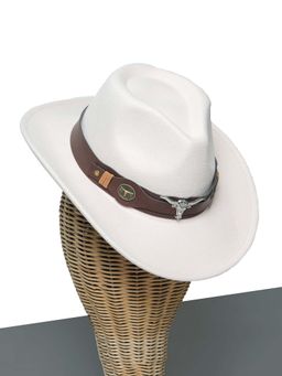 CHOKORE - Unisex Outdoor Solid White Cowboy Hat