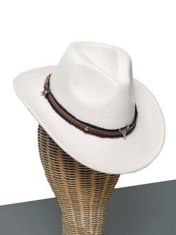 CHOKORE - Unisex American Solid White Cowboy Hat