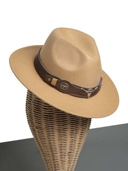 CHOKORE - Unisex Classic Solid Brown Fedora Hat