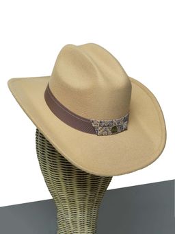 CHOKORE - Unisex Cattleman Solid Brown Cowboy Hat