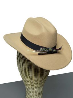 CHOKORE - Unisex Cattleman Solid Beige Cowboy Hat