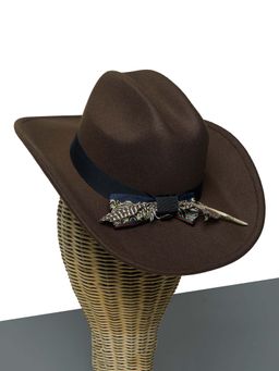 CHOKORE - Unisex Cattleman Solid Brown Cowboy Hat