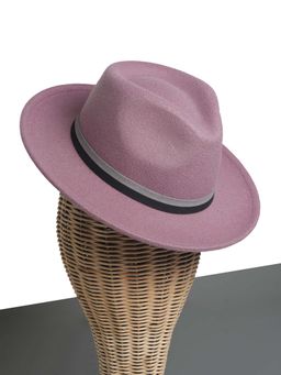 CHOKORE - Unisex Classic Outdoor Solid Purple Fedora Hat