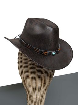 CHOKORE - Unisex Western Solid Brown Cowboy Hat