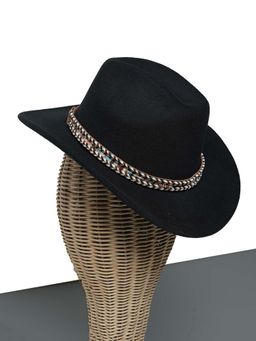 CHOKORE - Unisex Classic Solid Black Cowboy Hat