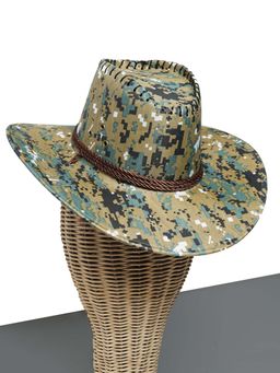 CHOKORE - Unisex Camouflage Design Sunshade Protective Camouflage Green Cowboy Hat