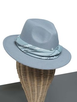 CHOKORE - Unisex Trendy Boho Chic Solid Grey Fedora Hat