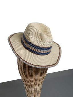 CHOKORE - Unisex Ocean Summer Straw Solid Beige Cowboy Hat