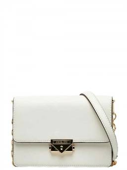 Michael Kors - White Cece Medium Crossbody Bag
