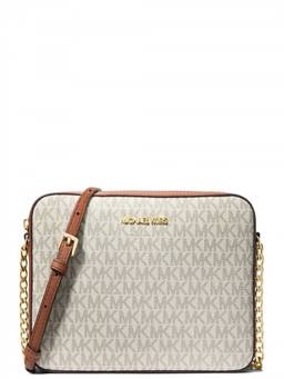 Michael Kors - White Jet Set Large Crossbody Bag