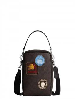 Coach - Dark Brown Tristan 14 Small Crossbody Bag