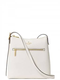 Kate Spade - White 454 Logo Large Crossbody Bag