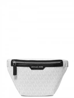 Michael Kors - White Cooper Medium Crossbody Bag