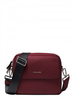 Michael Kors - Maroon Hudson Medium Crossbody Bag
