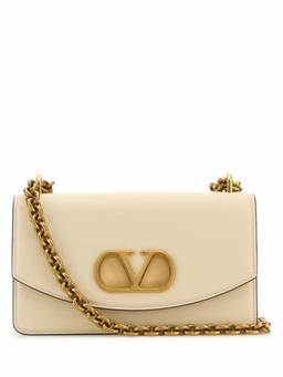 Valentino Garavani - Ivory Leather Vlogo Signature Shoulder Bag